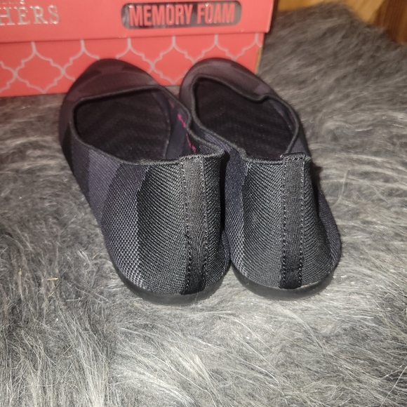 Womens Skechers (44731) Cleo Sherlock Black/gray  Flats Women's Sz 7.5 - Picture 2 of 9